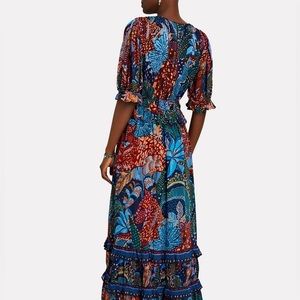 FARM RIO
Cool Leopard Ruffled Maxi Dress NWOT